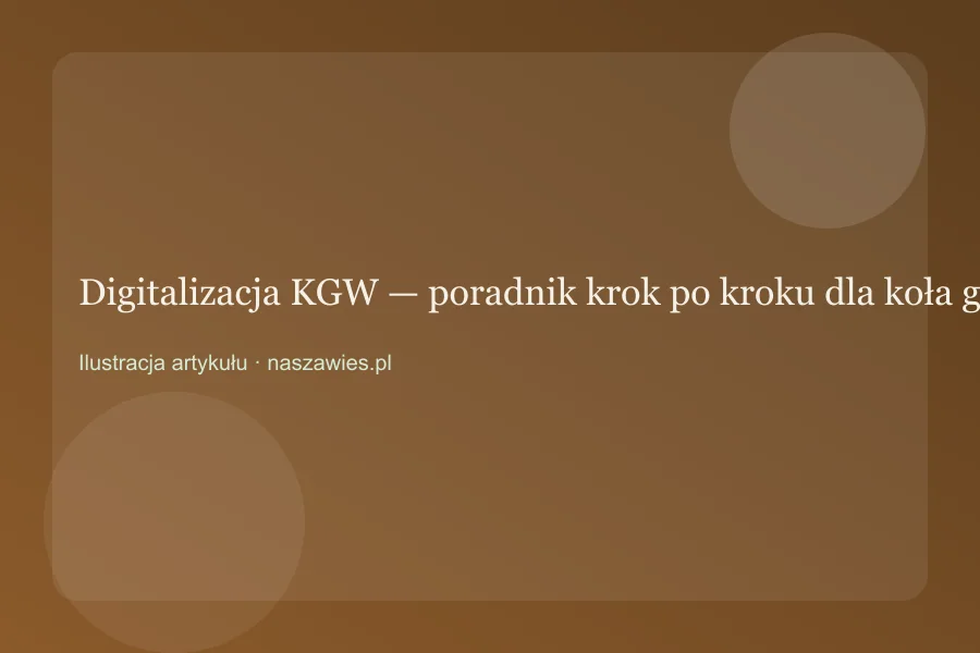 Digitalizacja KGW — poradnik krok po kroku dla koła gospodyń — zdjęcie 2